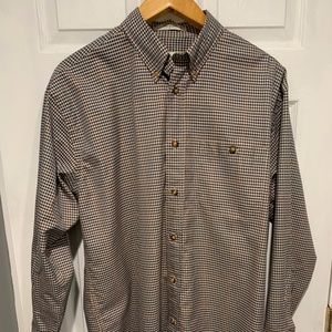 Men's Orvis Small Check Long Sleeve Shirt